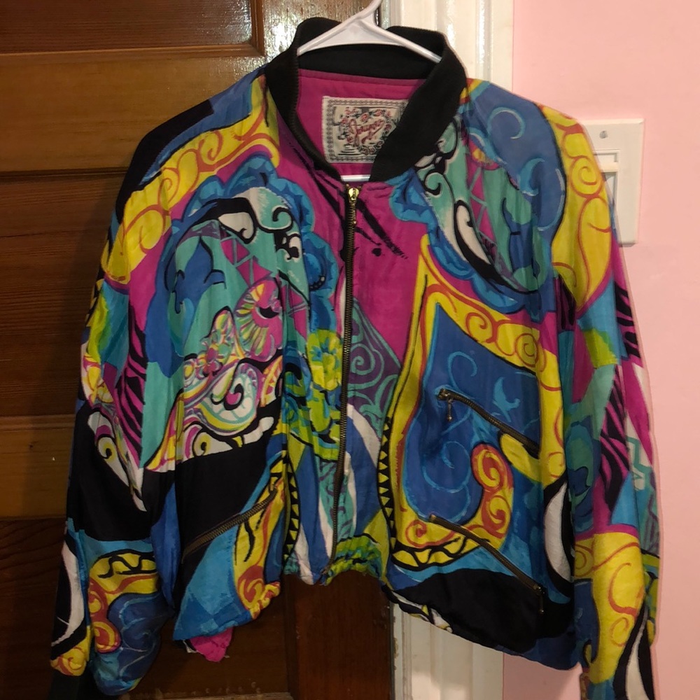 Vintage colorful light coat